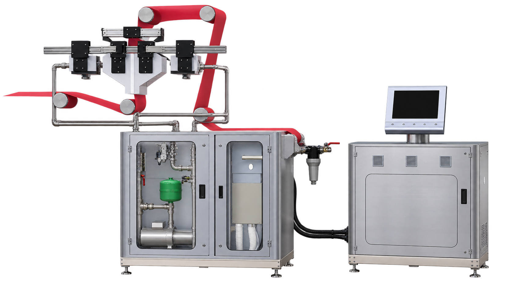 Full spraying machine view